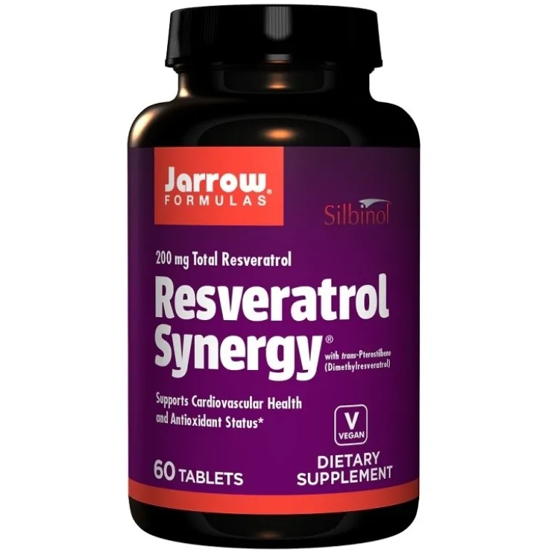 JARROW FORMULAS Resveratrol Synergy 200 mg 60 tabs.