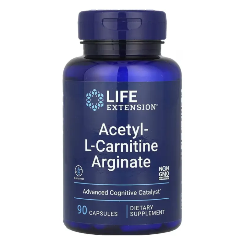 LIFE EXTENSION Acetyl-L-Carnitine Arginate 90 veg caps.