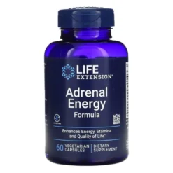 LIFE EXTENSION Adrenal Energy Formula 60 veg caps.