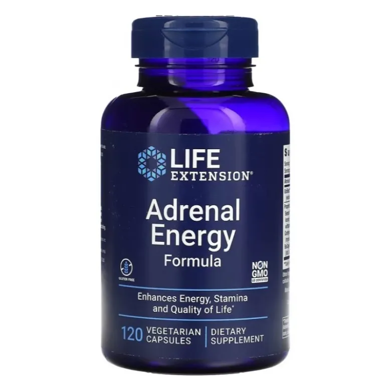 LIFE EXTENSION Adrenal Energy Formula 120 veg caps.