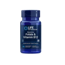 LIFE EXTENSION BioActive Folate & Vitamin B12 90 veg caps.