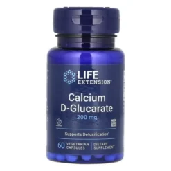 LIFE EXTENSION Calcium D-Glucarate 200 mg 60 veg caps.