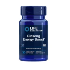LIFE EXTENSION Ginseng Energy Boost 30 veg caps.