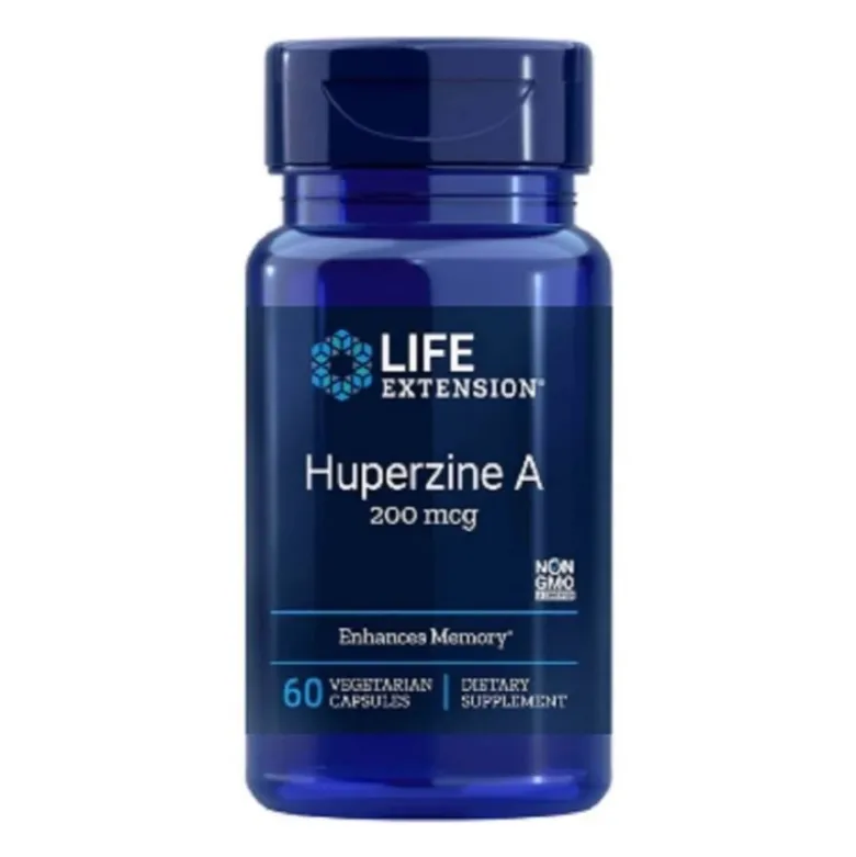 LIFE EXTENSION Huperzine A 200 mcg 60 veg caps.