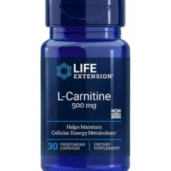 LIFE EXTENSION L-Carnitine 500 mg 30 veg caps.