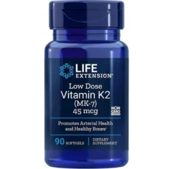 LIFE EXTENSION Low Dose Vitamin K2 (MK-7) 45mcg 90 softgels