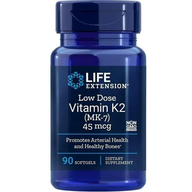 LIFE EXTENSION Low Dose Vitamin K2 (MK-7) 45mcg 90 softgels