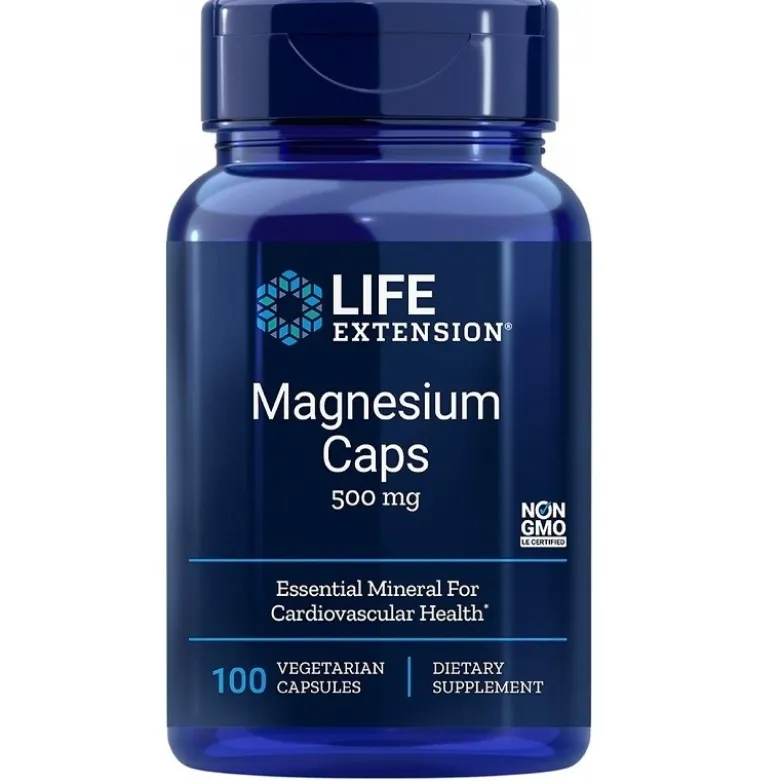 LIFE EXTENSION Magnesium Caps 500 mg 100 veg caps.
