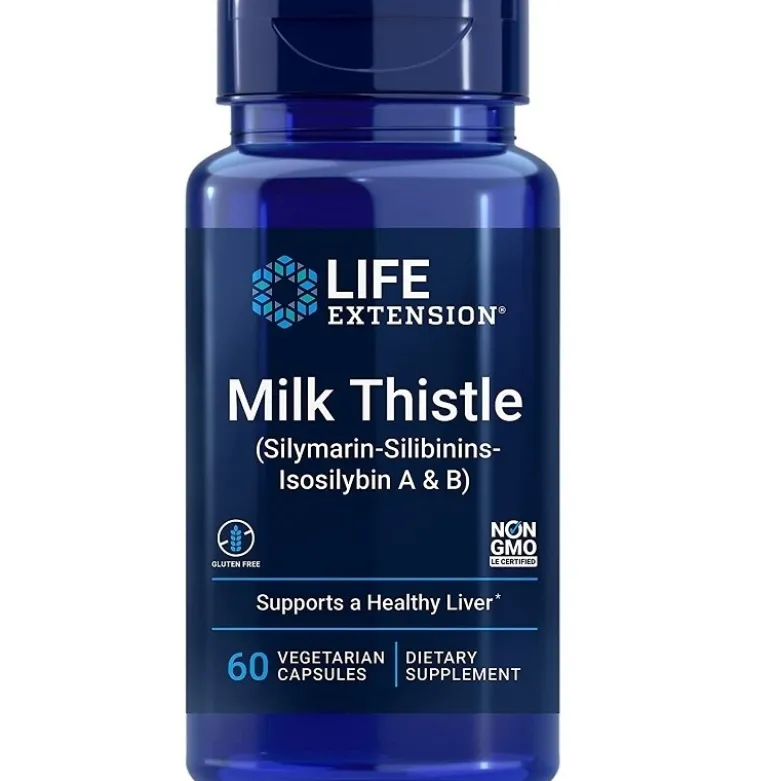 LIFE EXTENSION Milk Thistle, Silymarin-Sbinins-Isosilybin A & B 60 veg caps.