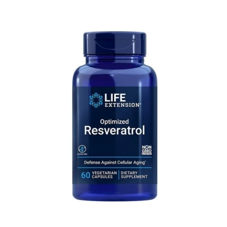 LIFE EXTENSION Optimized Resveratrol 60 veg caps.