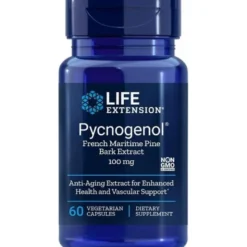 LIFE EXTENSION Pycnogenol French Maritime Pine Bark Extract 100 mg 60 veg caps.