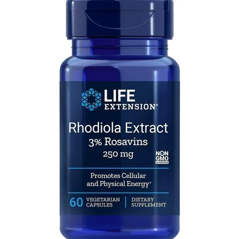 LIFE EXTENSION Rhodiola Extract 60 veg caps.