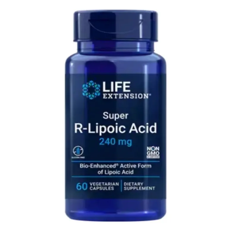 LIFE EXTENSION Super R-Lipolic Acid 240 mg 60 veg caps.