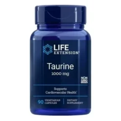 LIFE EXTENSION Taurine 1000 mg 90 veg caps.