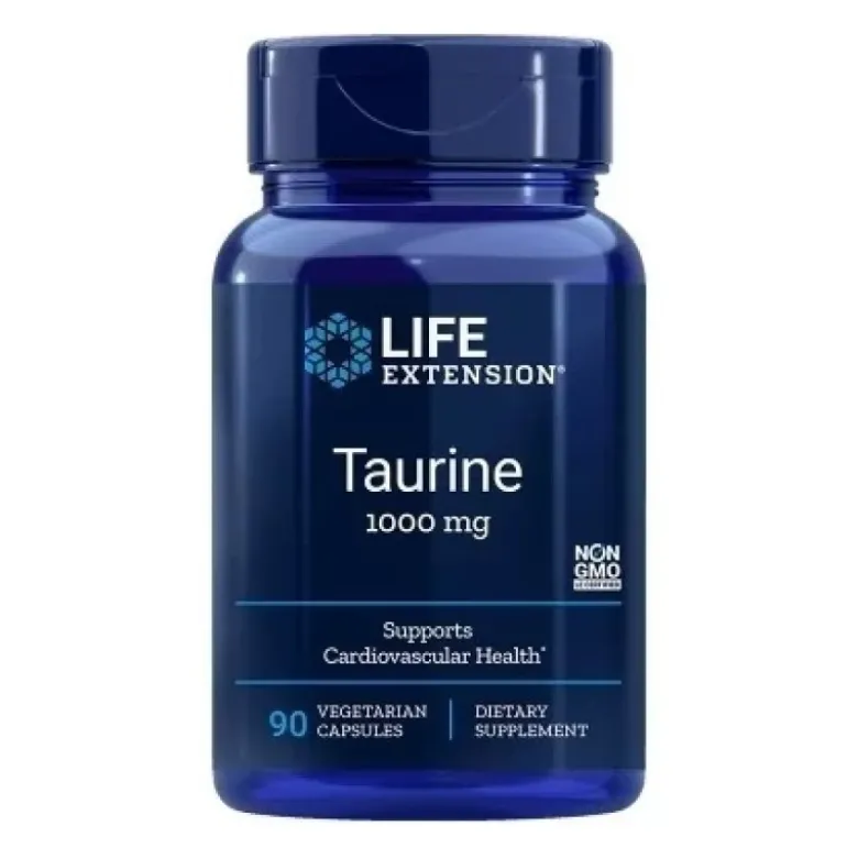 LIFE EXTENSION Taurine 1000 mg 90 veg caps.