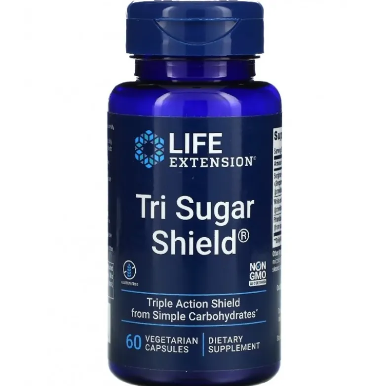LIFE EXTENSION Tri Sugar Shield 60 veg caps.