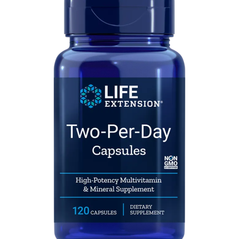 LIFE EXTENSION Two Per Day 120 caps.