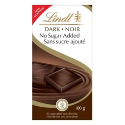LINDT Dark Chocolate No Sugar Added 100 g