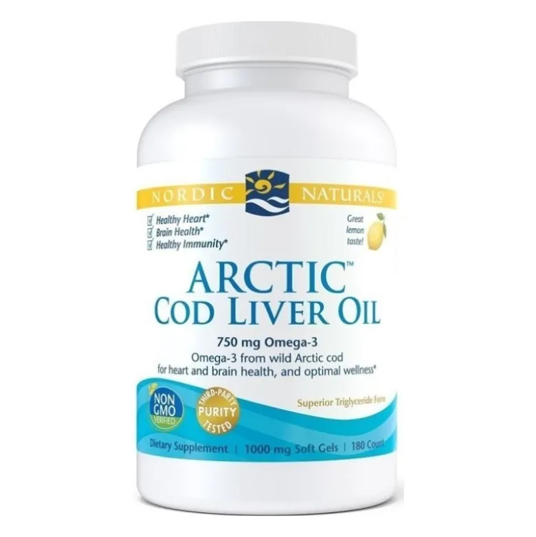 NORDIC NATURALS Arctic Cod Liver Oil 750 mg 180 softgels
