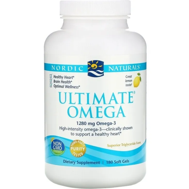 NORDIC NATURALS Ultimate Omega Lemon 1280 mg 180 softgels