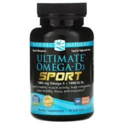 NORDIC NATURALS Ultimate Omega D3 Sport 1480 mg 60 gel.