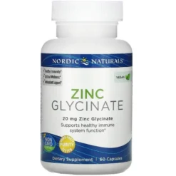 NORDIC NATURALS Zinc Glycinate 20 mg 60 caps.