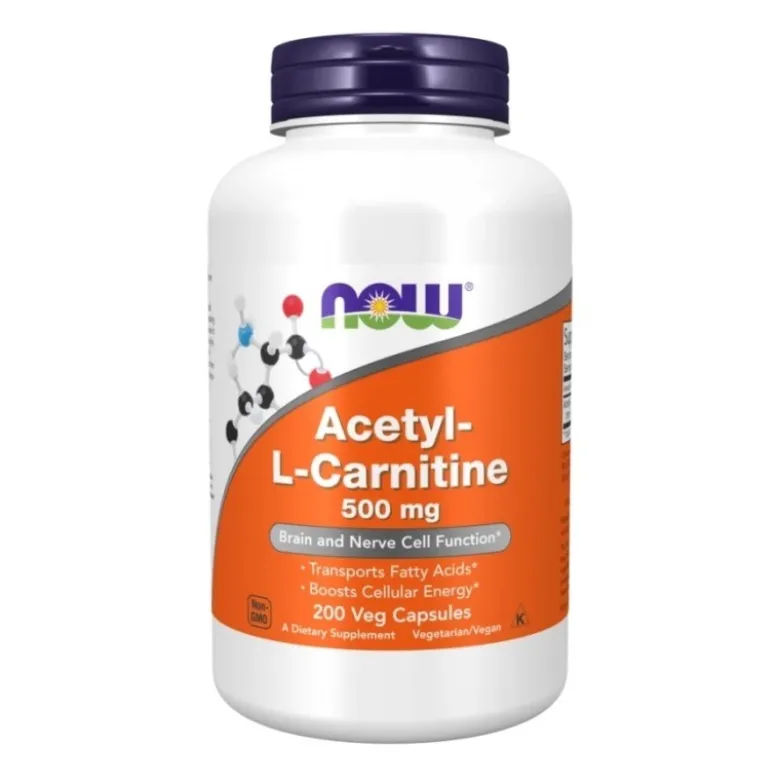 NOW FOODS Acetyl L-Carnitine 500 mg 200 veg caps