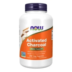 NOW FOODS Activated Charcoal 200 veg caps.