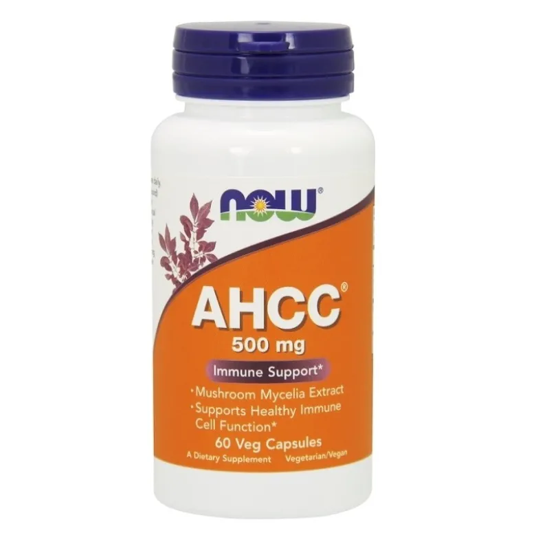 NOW FOODS AHCC 500 mg 60 veg caps.