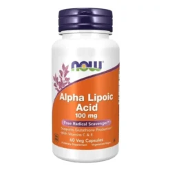 NOW FOODS ALA 100 mg Vit.C & E 60 veg caps.