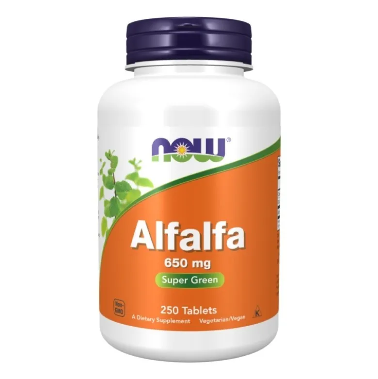 NOW FOODS Alfalfa (Lucerna) 650 mg 250 tabs.
