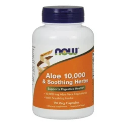 NOW FOODS Aloe 10,000 & Soothing Herbs 90 veg caps.