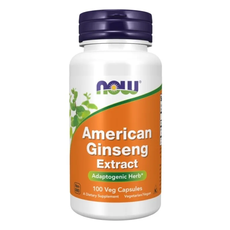 NOW FOODS American Ginseng 500 mg 100 veg caps.