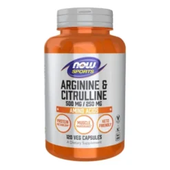 NOW FOODS Arginine & Citruline 500/250 120 veg caps.