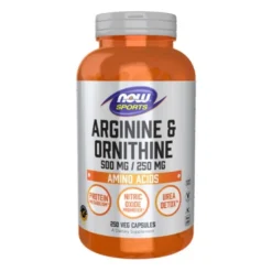 NOW FOODS Arginine & Ornithine 250 veg caps.