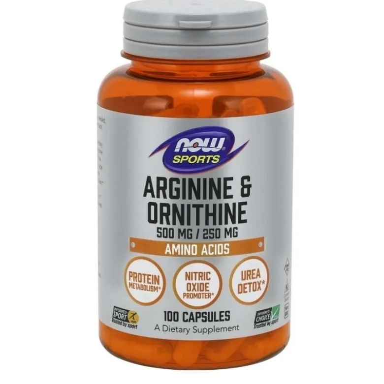 NOW FOODS Arginine & Ornithine 100 caps.