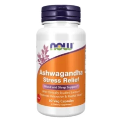 NOW FOODS Ashwagandha Stress Relief 60 veg caps.