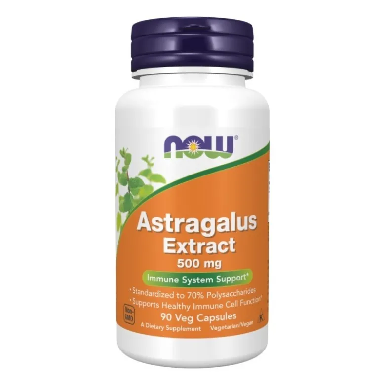 NOW FOODS Astragalus Extract 500 mg 90 veg caps.