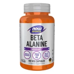 NOW FOODS Beta alanina 750 mg 120 veg caps.