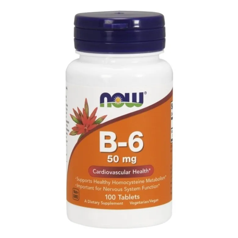 NOW FOODS B-6 50 mg 100 tabs.