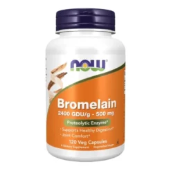 NOW FOODS Bromelain 500 mg 120 veg caps.