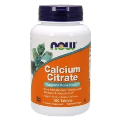 NOW FOODS Calcium Citrate (cytrynian wapnia) 100 tabs.