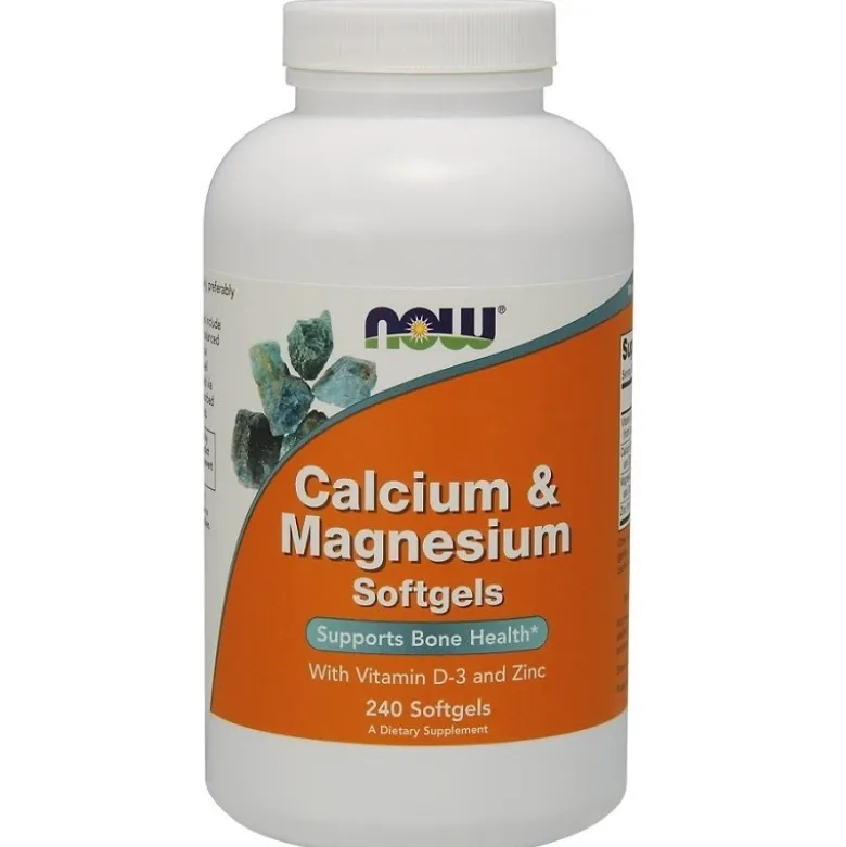 NOW FOODS Calcium & Magnesium D3 240 softgels
