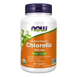 NOW FOODS Chlorella 500 mg Organic 200 tabs.