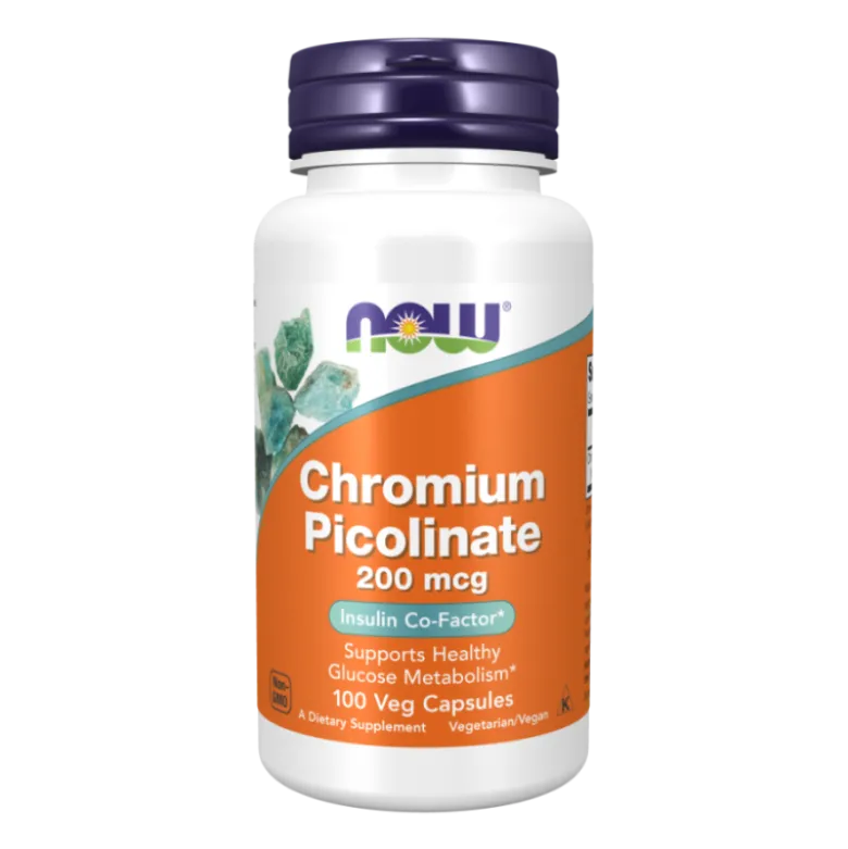 NOW FOODS Chrom 200 mcg 100 veg caps.
