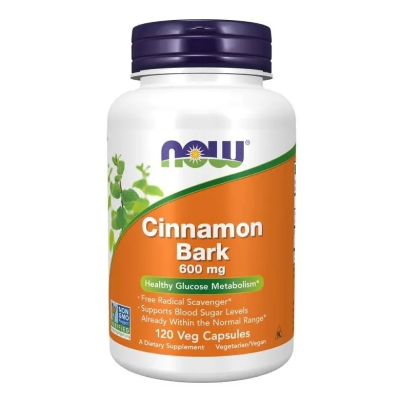 NOW FOODS Cinnamon Bark 600 mg 120 caps.