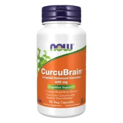 NOW FOODS CurcuBrain 400 mg 50 veg caps.