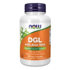 NOW FOODS DGL with Aloe Vera 100 veg caps.