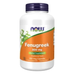 NOW FOODS Fenugreek 500 mg 250 veg caps.