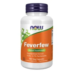 NOW FOODS Feverfew 100 veg caps.